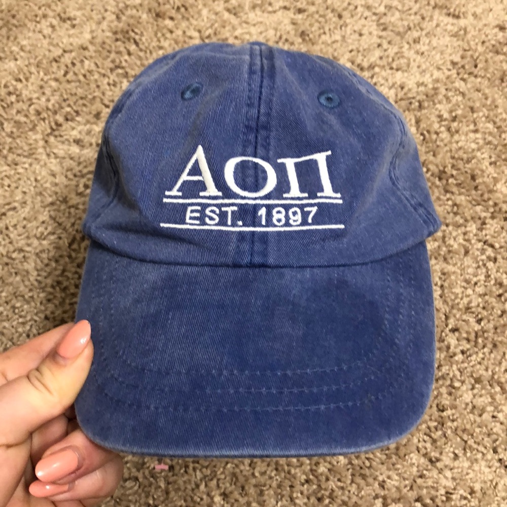 Alpha omicron pi baseball cap
